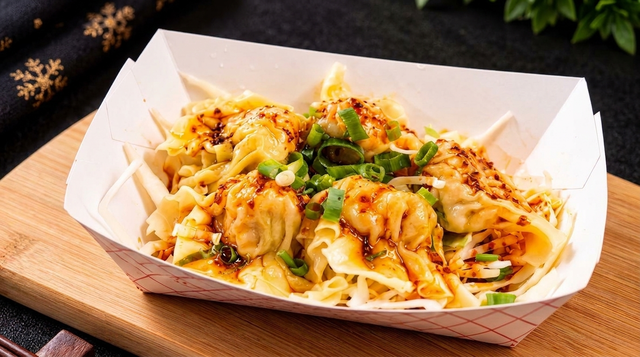 Shrimp Wontons in Spicy Oil (5) 紅油蝦餛吞.