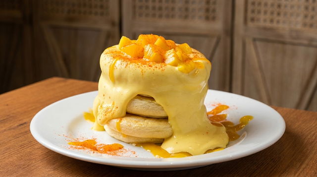 芒果舒苙蕾 Mango Souffle Pancake.