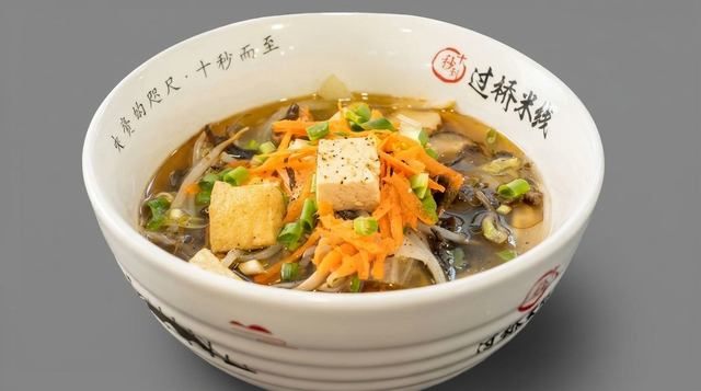 Vegetarian Tofu & Mushroom Rice Noodle 素菜豆腐菌菇米线.