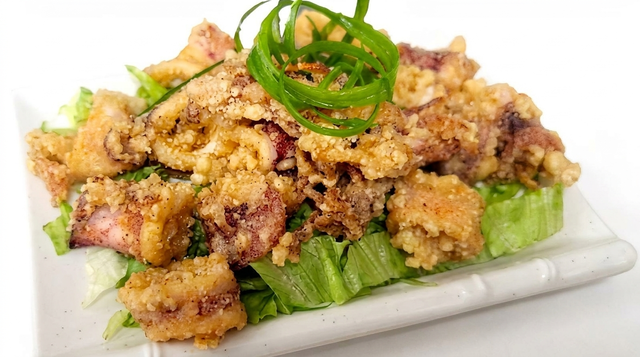 椒鹽鱿鱼 Salt & Black Pepper Calamari.