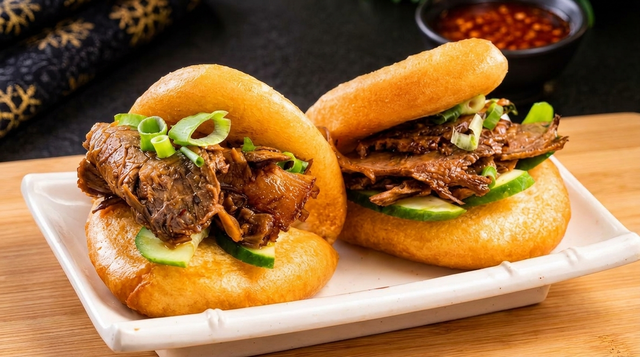 Spicy Beef Shank Mini Sliders (2) 滷牛腱割包.