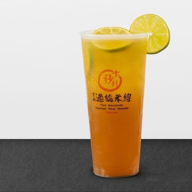 Jasmine Iced Tea with Fresh Lime 青檸茉莉花茶.