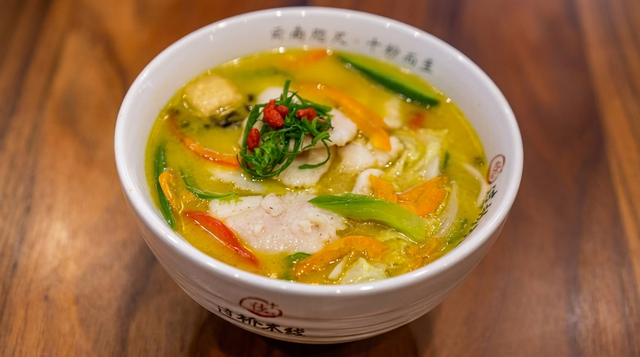 十秒到特製- 青花椒魚米線 Green Pepper Fish Filet Rice Noodle Soup (Spicy).